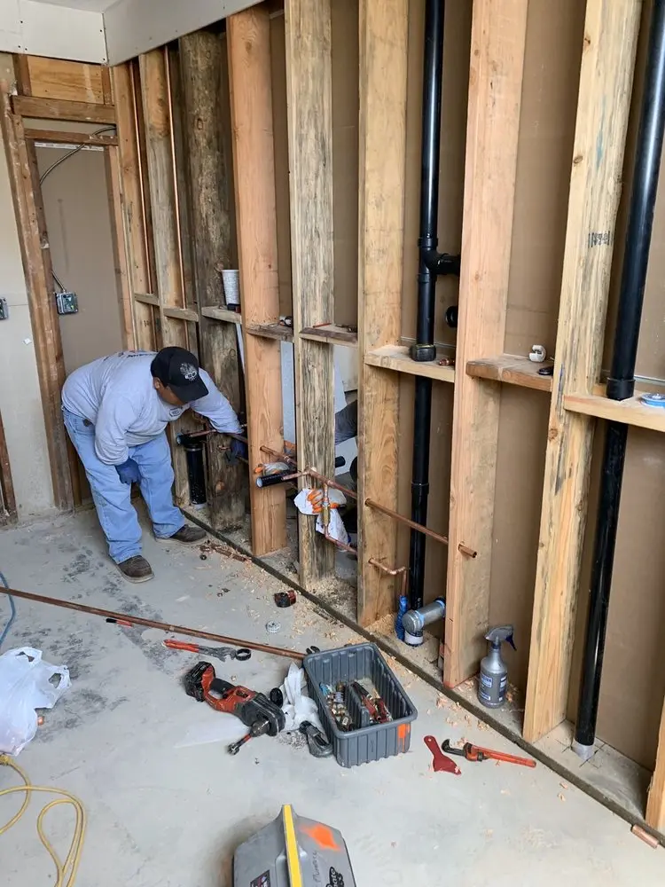 Commercial rough-in plumbing for Water Heater Replacement in Arcadia